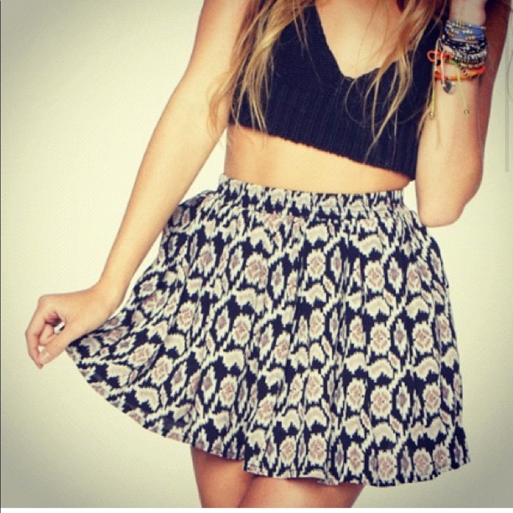 Brandy Melville Ikat Skater Skirt